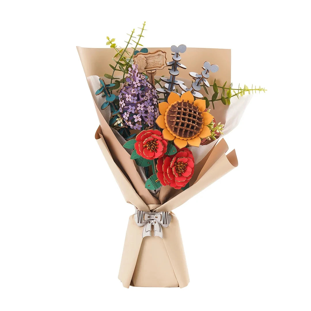 Rowood DIY Wooden Flower Bouquet - My Big Easy Life