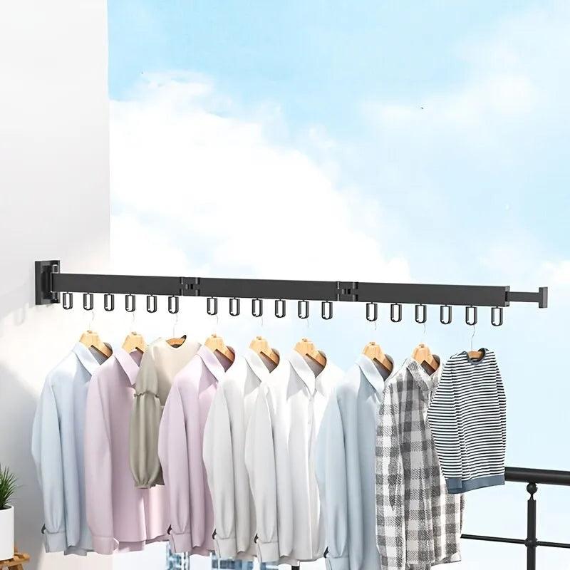 Wall-Mounted Foldable Clothes Drying Rack - My Big Easy Life