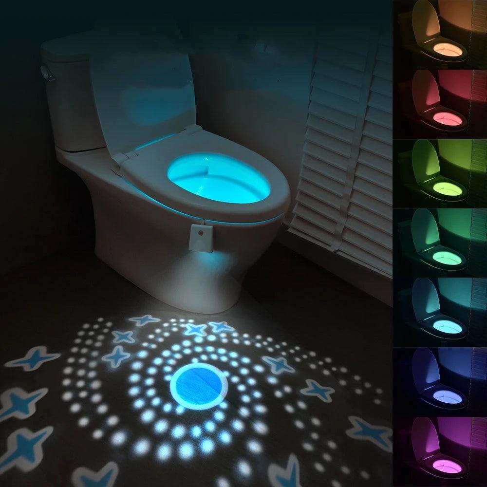 Motion Activated Toilet Bowl Night Light - My Big Easy Life
