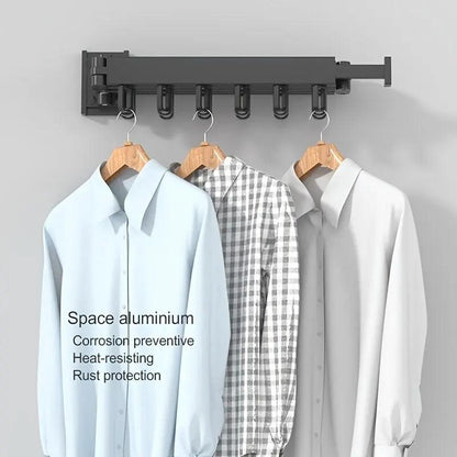 Wall-Mounted Foldable Clothes Drying Rack - My Big Easy Life