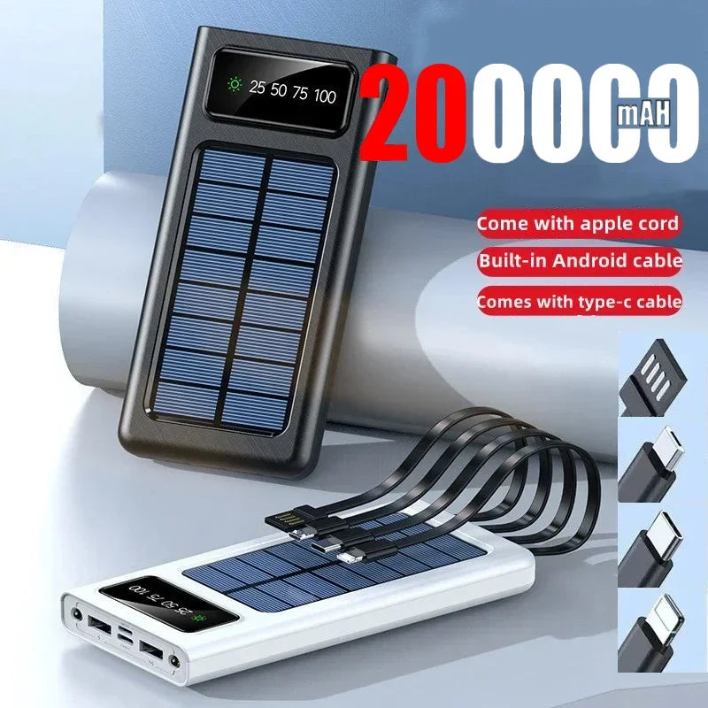 New 200000mah Solar Power Bank - My Big Easy Life