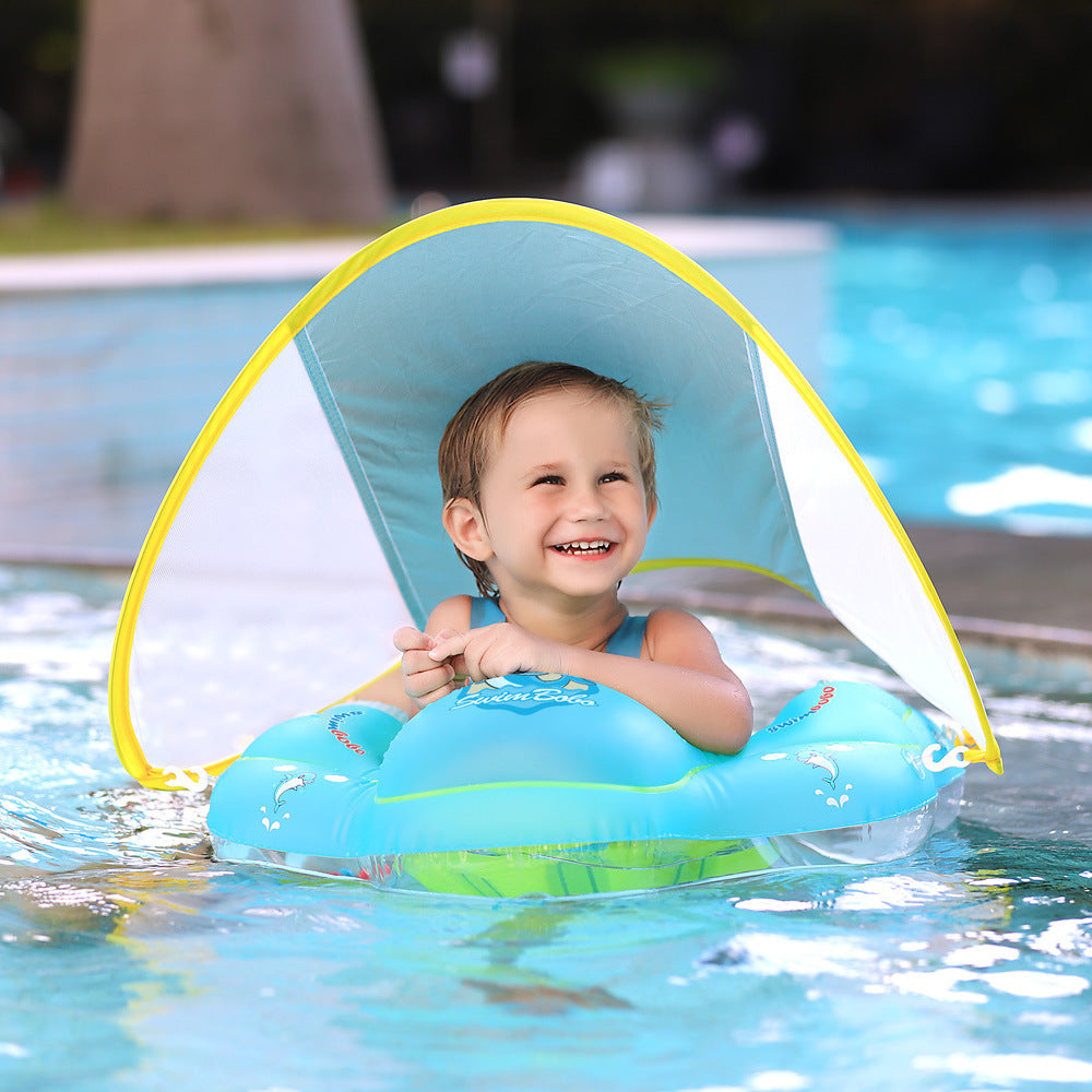 Baby Swimming Float Ring With Canopy