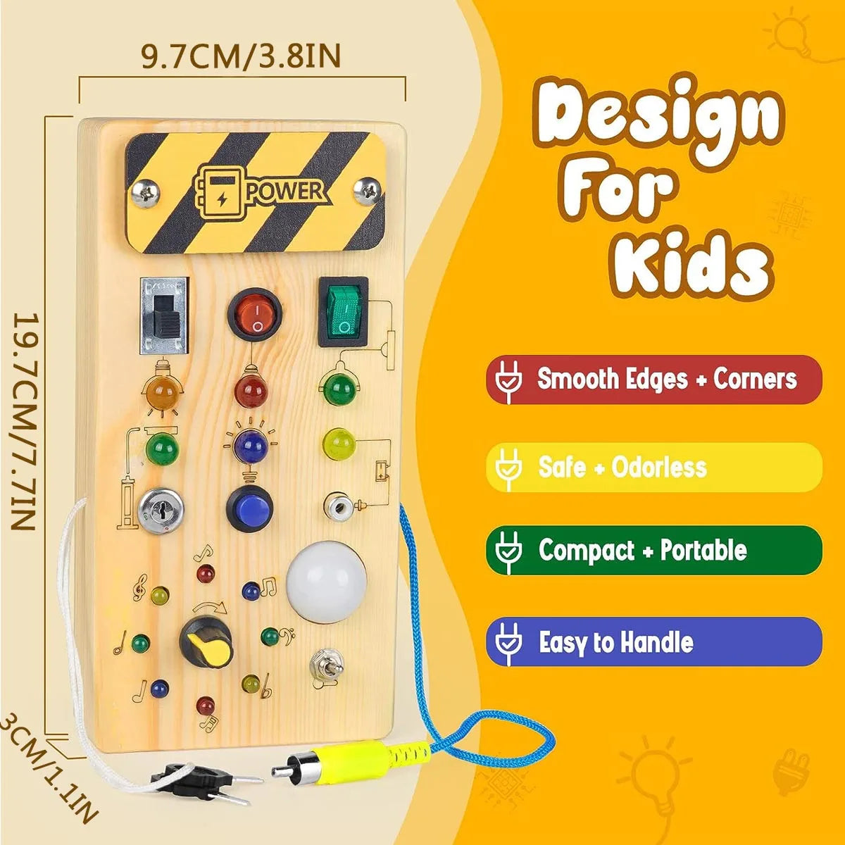 Montessori Busy Board Sensory Toy