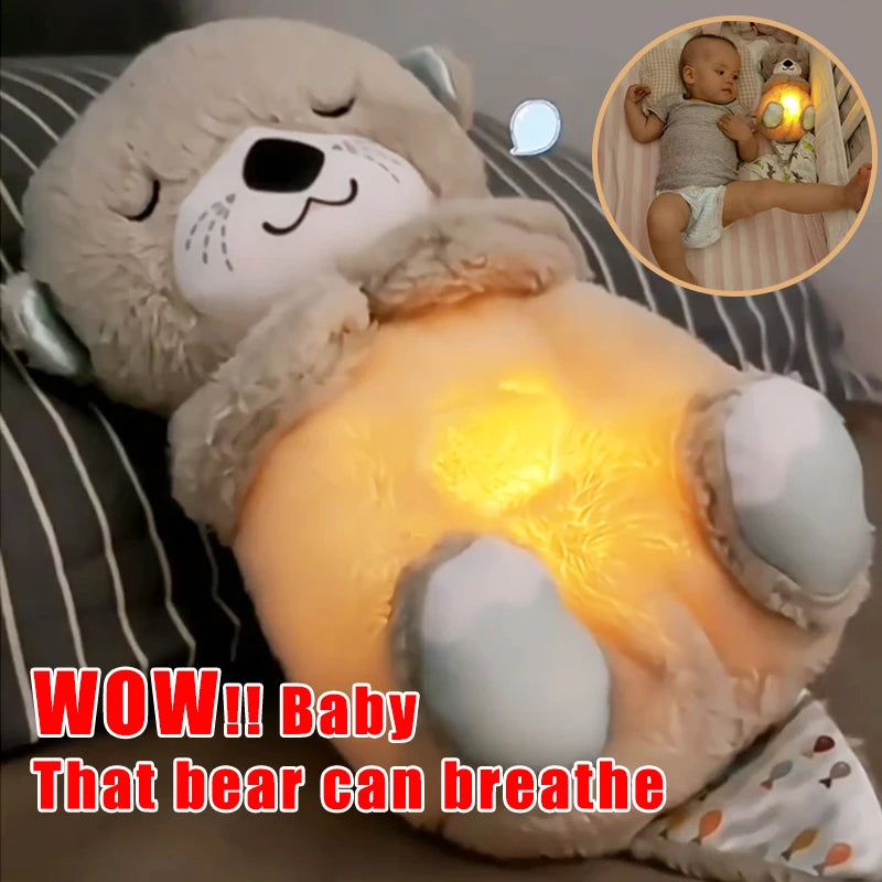 Baby Breathing Bear Plush Doll Toy