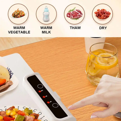 Smart Foldable Quick Food Heating Tray - My Big Easy Life