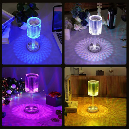 Diamond Crystal LED Table Lamp - My Big Easy Life